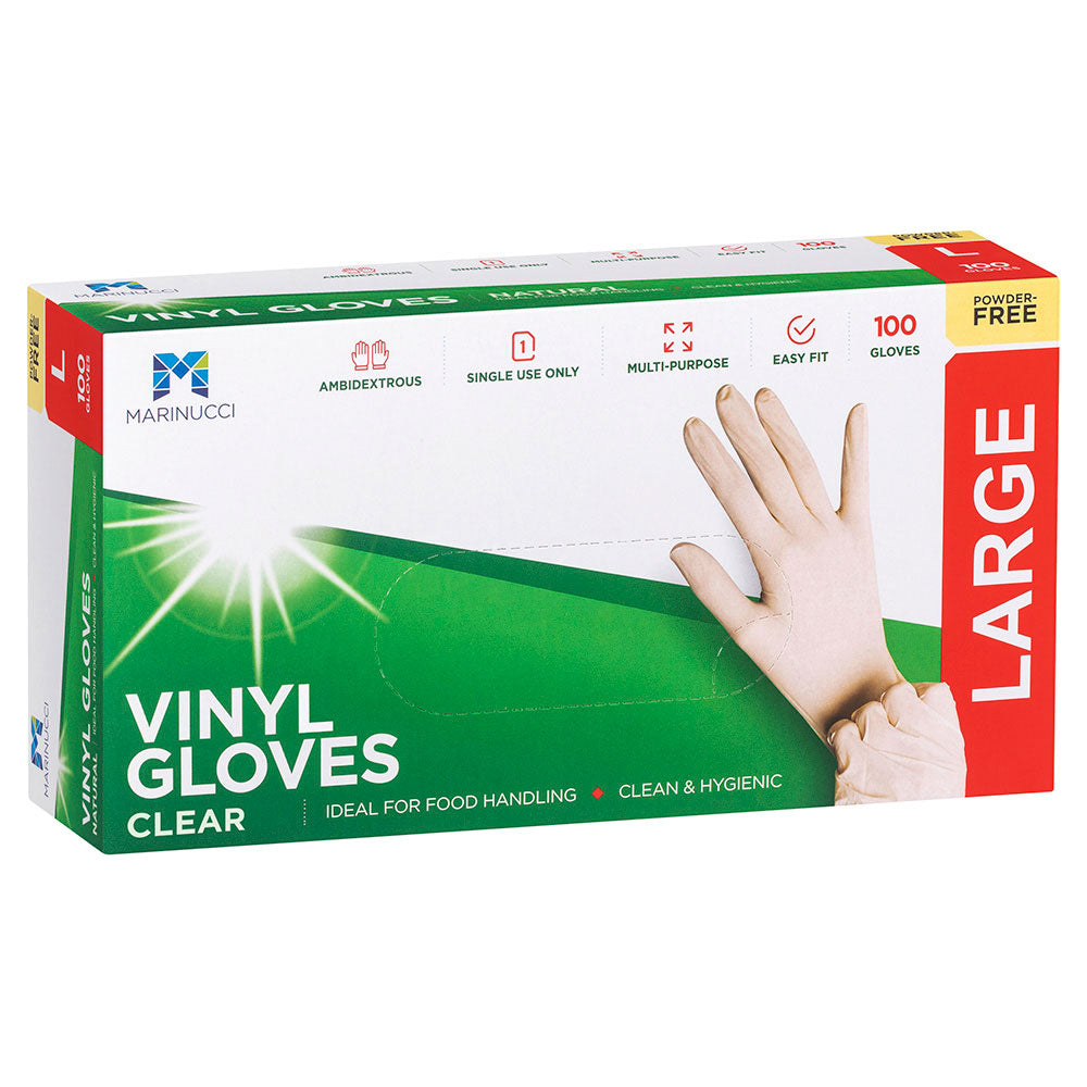 Large Clear Powder Free Vinyl Gloves – Brisbane Cup Supplies