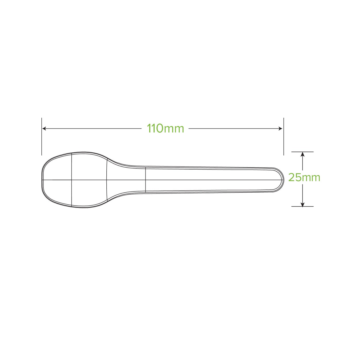 Biopak 11cm Plant Fibre Disposable Teaspoon – Brisbane Cup Supplies